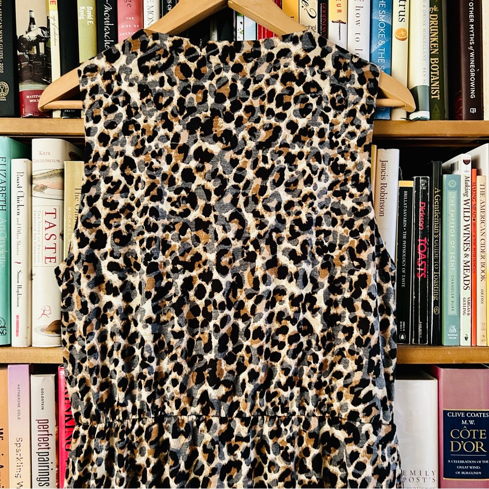 Gibson Look Animal Burnout Leopard Print Sleeveless Dress, size Medium 8 10 - Picture 12 of 12